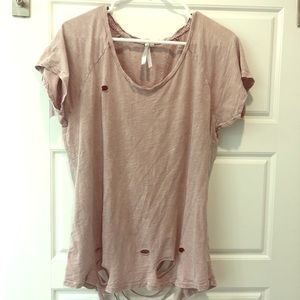 Distressed tee